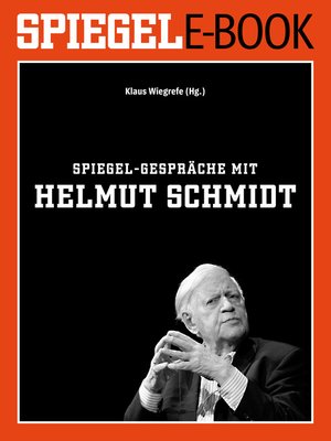 cover image of SPIEGEL-Gespräche mit Helmut Schmidt